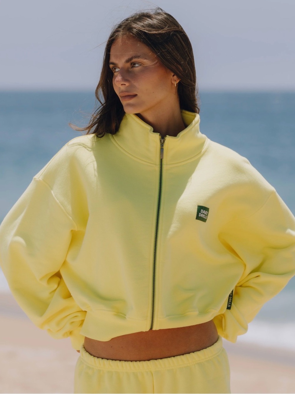Daily Drills “Heavyweight Funnel Neck Double Zip” Sunray